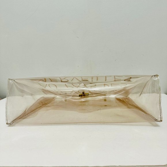 AUTHENTIC HERMES VINTAGE VINYL KELLY BAG LIMITED EDITION WITH BAG CHARM TWILLY - Picture 8 of 15